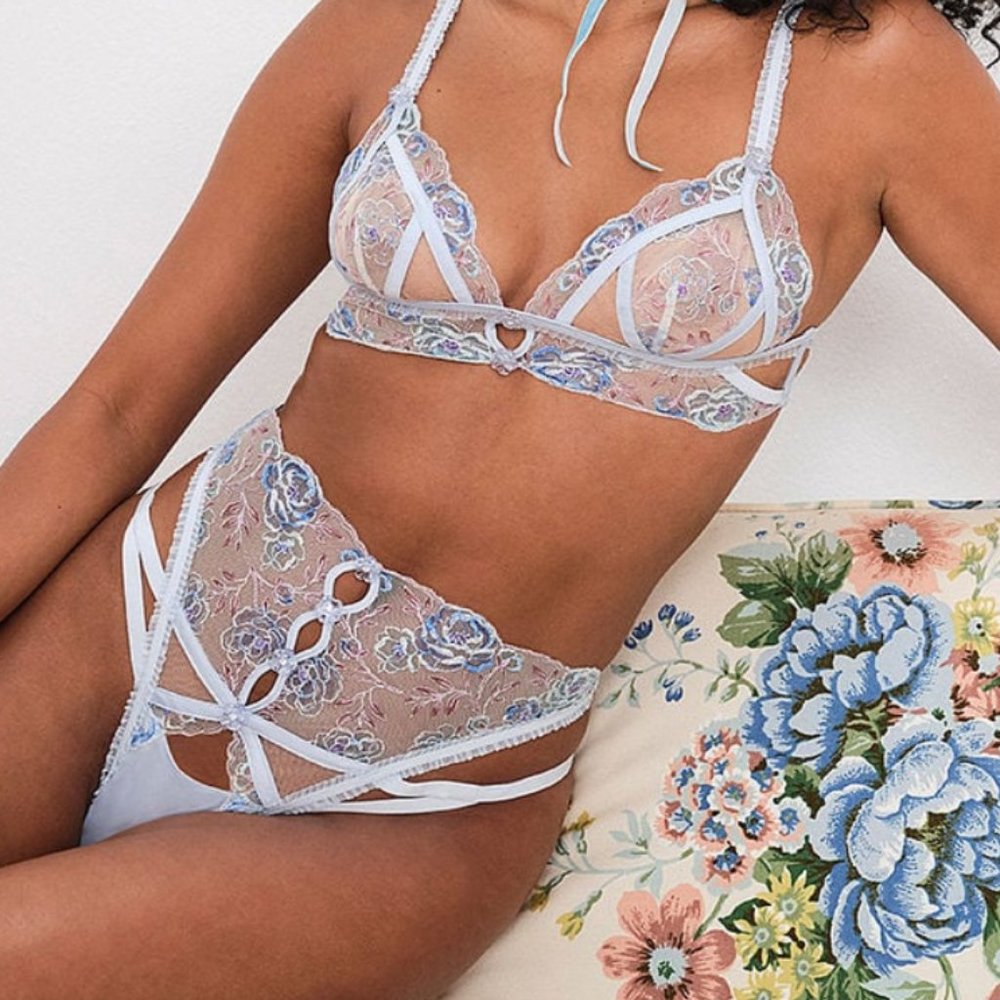 For Love and Lemons 🍋 Sorbet Rose Cheeky  Panty XS